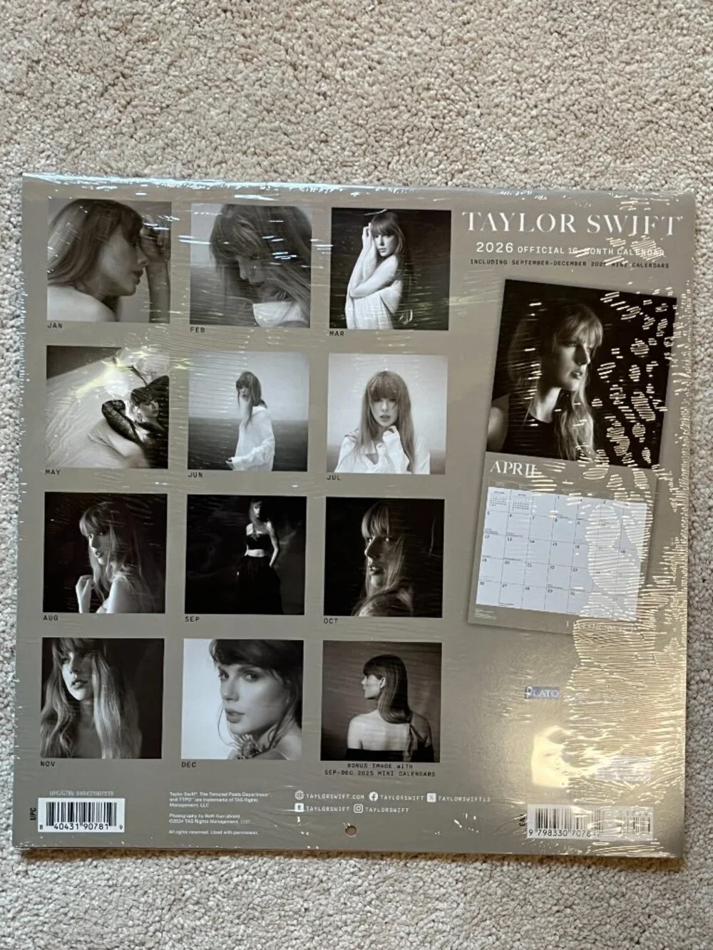 Taylor Swift 2026 Official Calendar Collectible Planner (NEW)‎